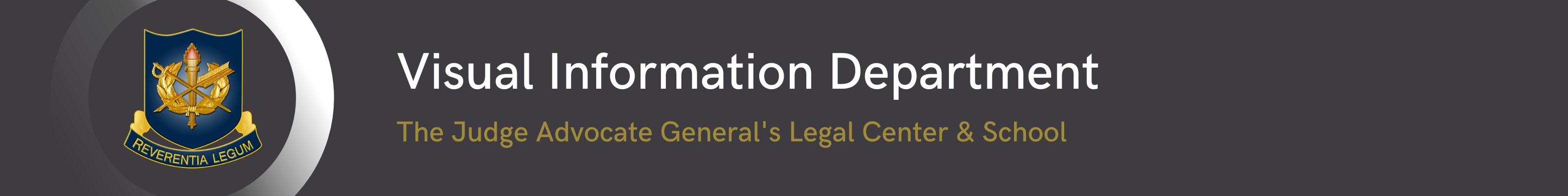 Visual Information Department Page Banner